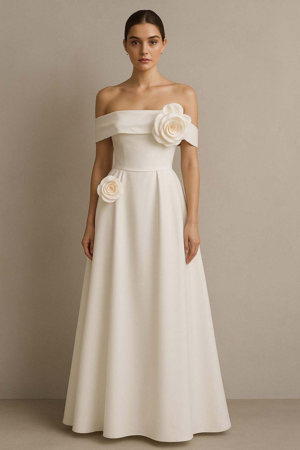 Off Shoulder Sleeves Dress