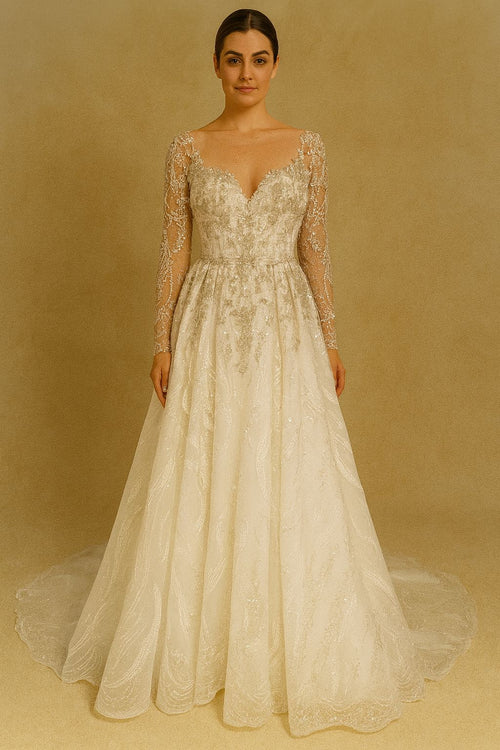 Fully Beaded Wedding Dress