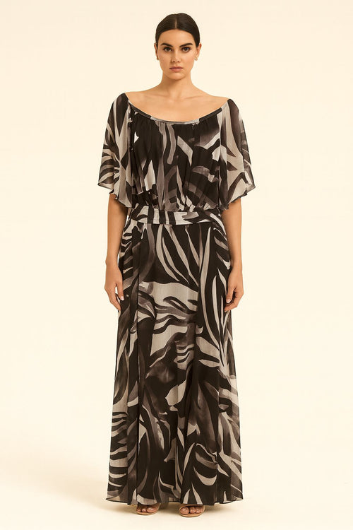 Black & White Patterned Dress