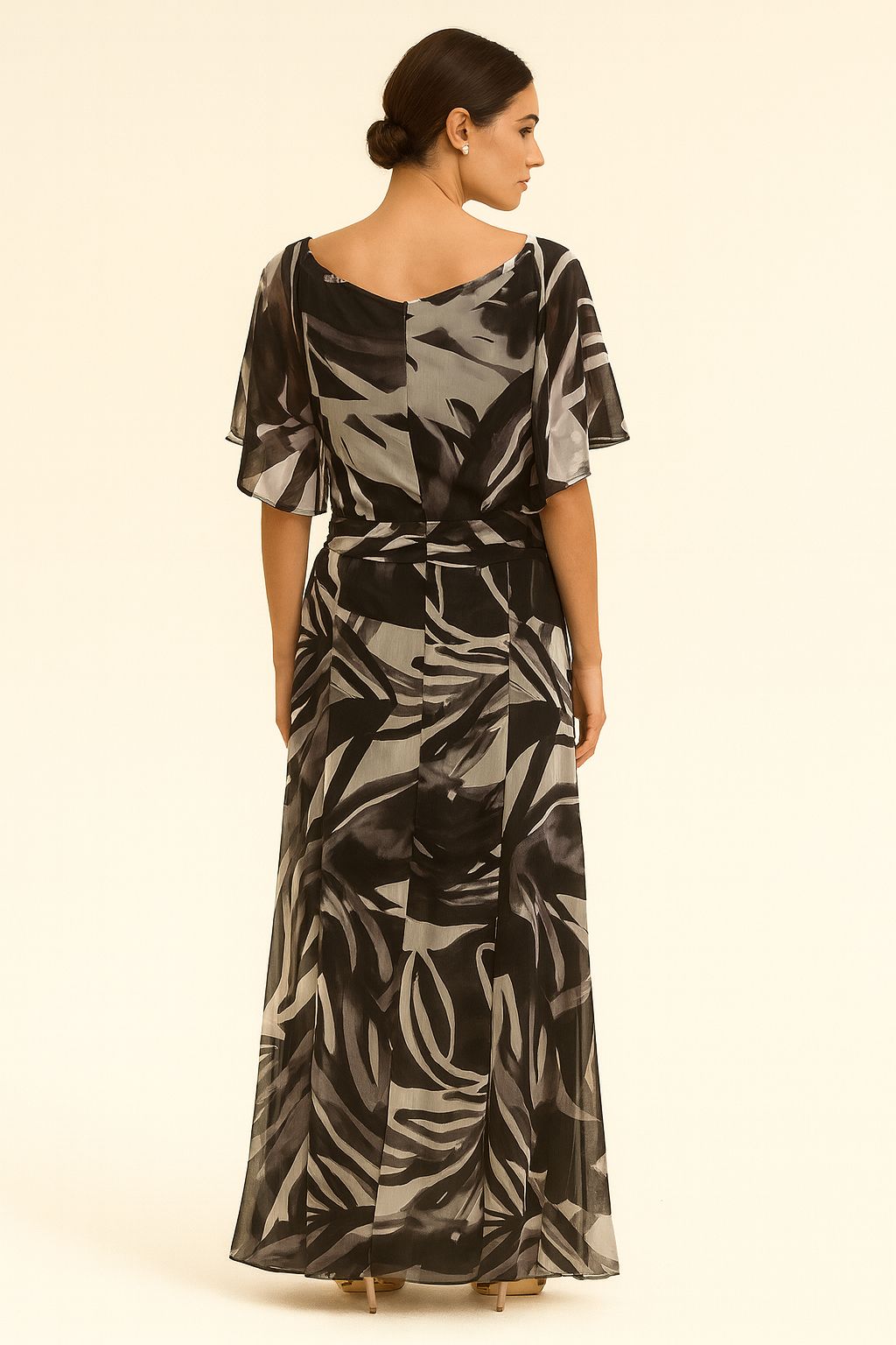 Black & White Patterned Dress