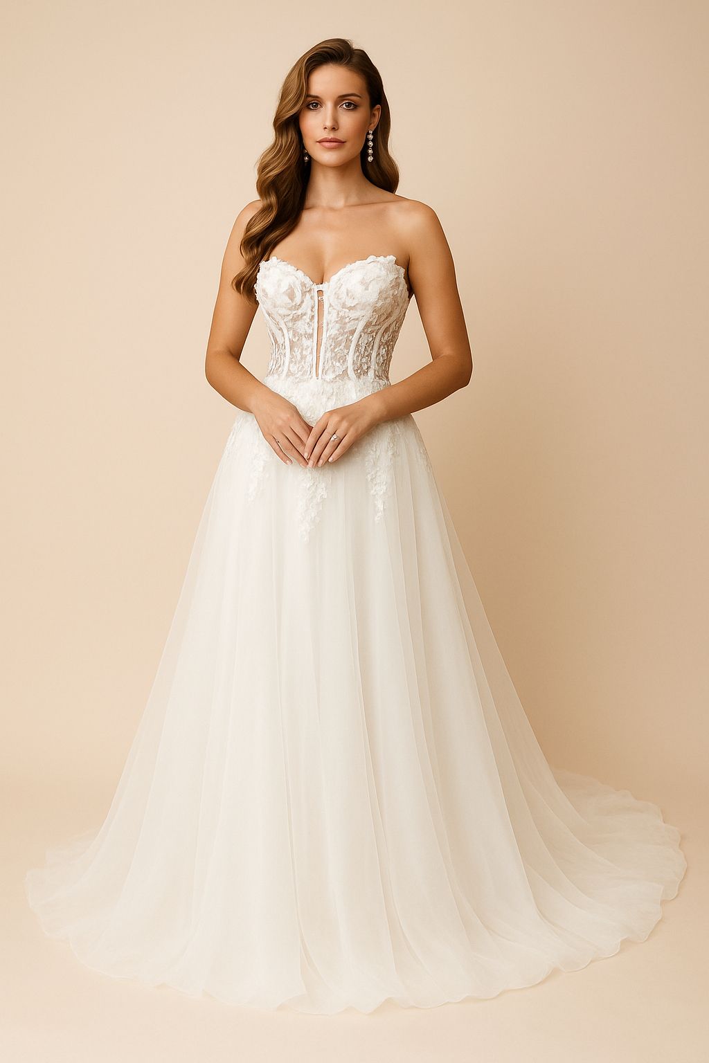 Flower Lace Wedding Dress