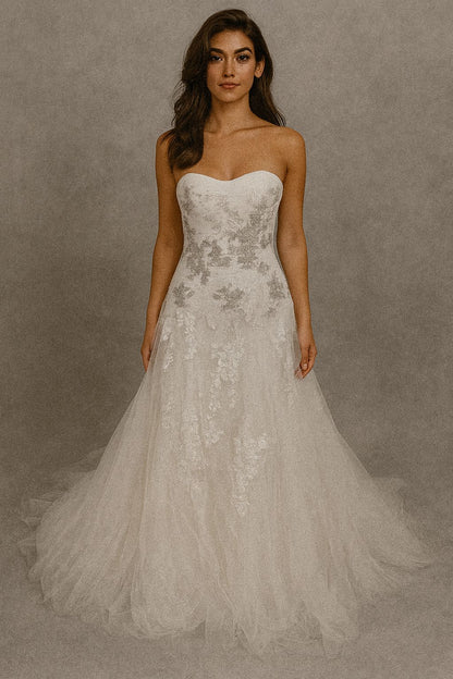 Floral Lace Wedding Dress